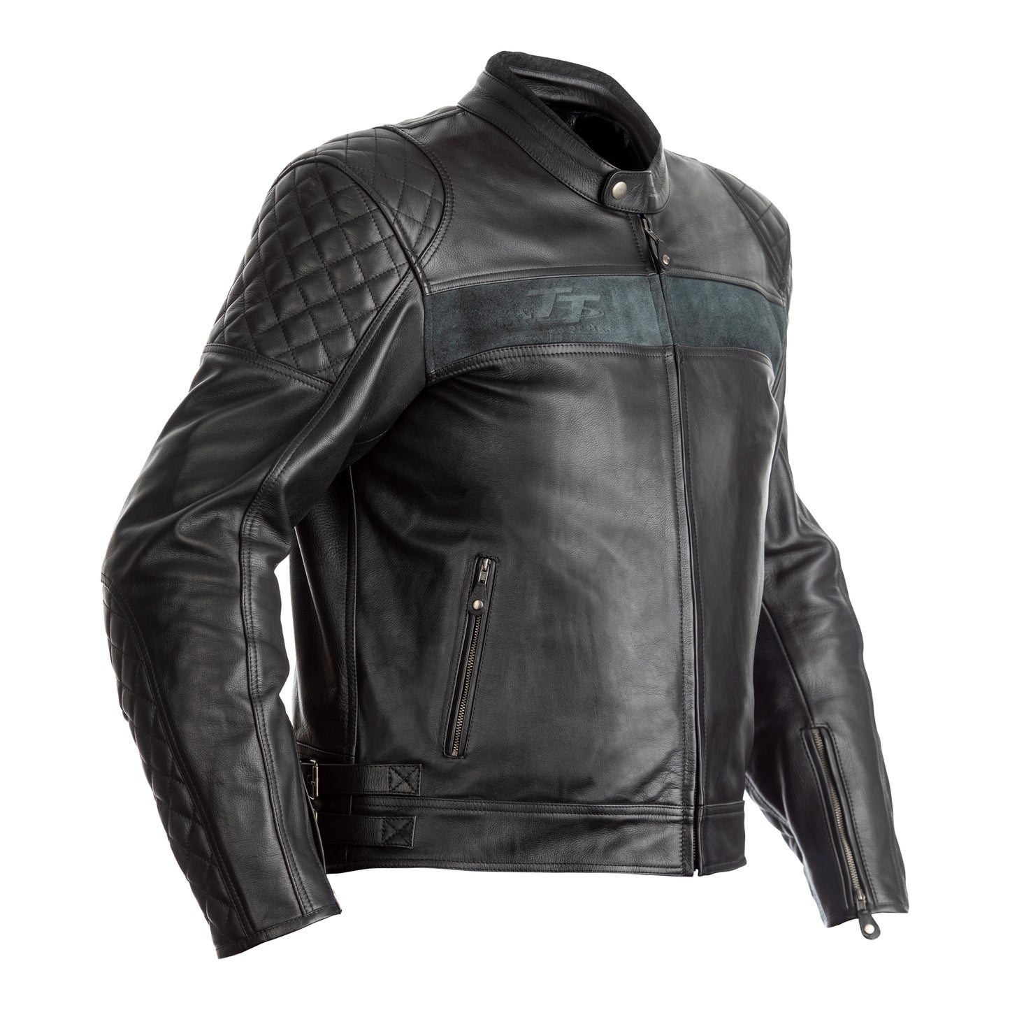 RST Isle of Man TT Brandish Mens Leather Jacket - Black (2375)
