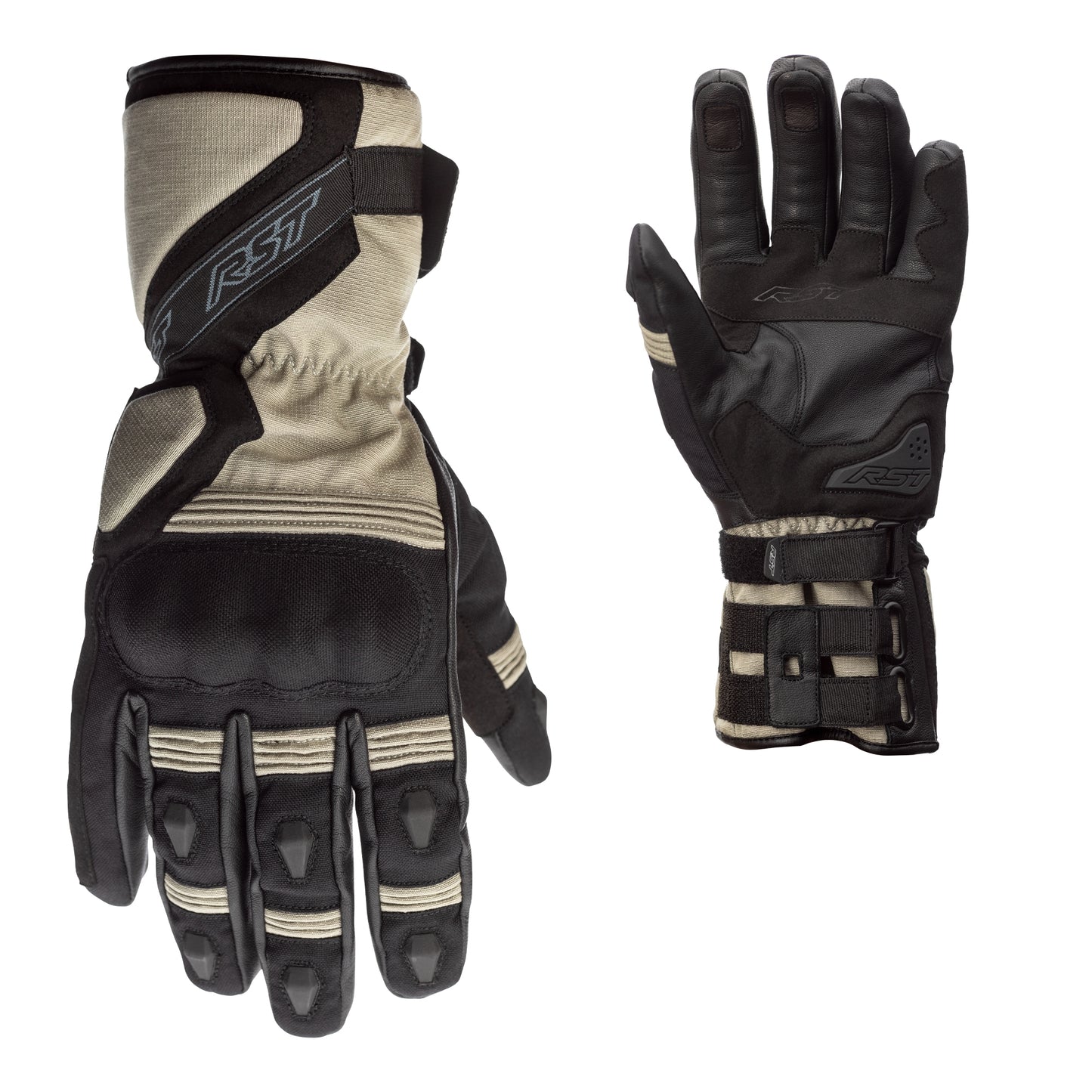 RST X-Raid Waterproof Gloves - CE APPROVED - Magnesium/Black