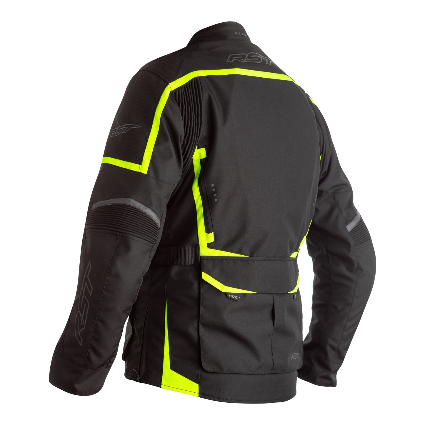 RST Maverick CE Mens Textile Jacket - Black / Neon (2361)