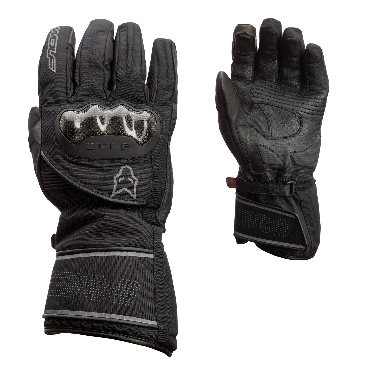 Wolf Fortitude WaterProof Mens Gloves - CE APPROVED - Black