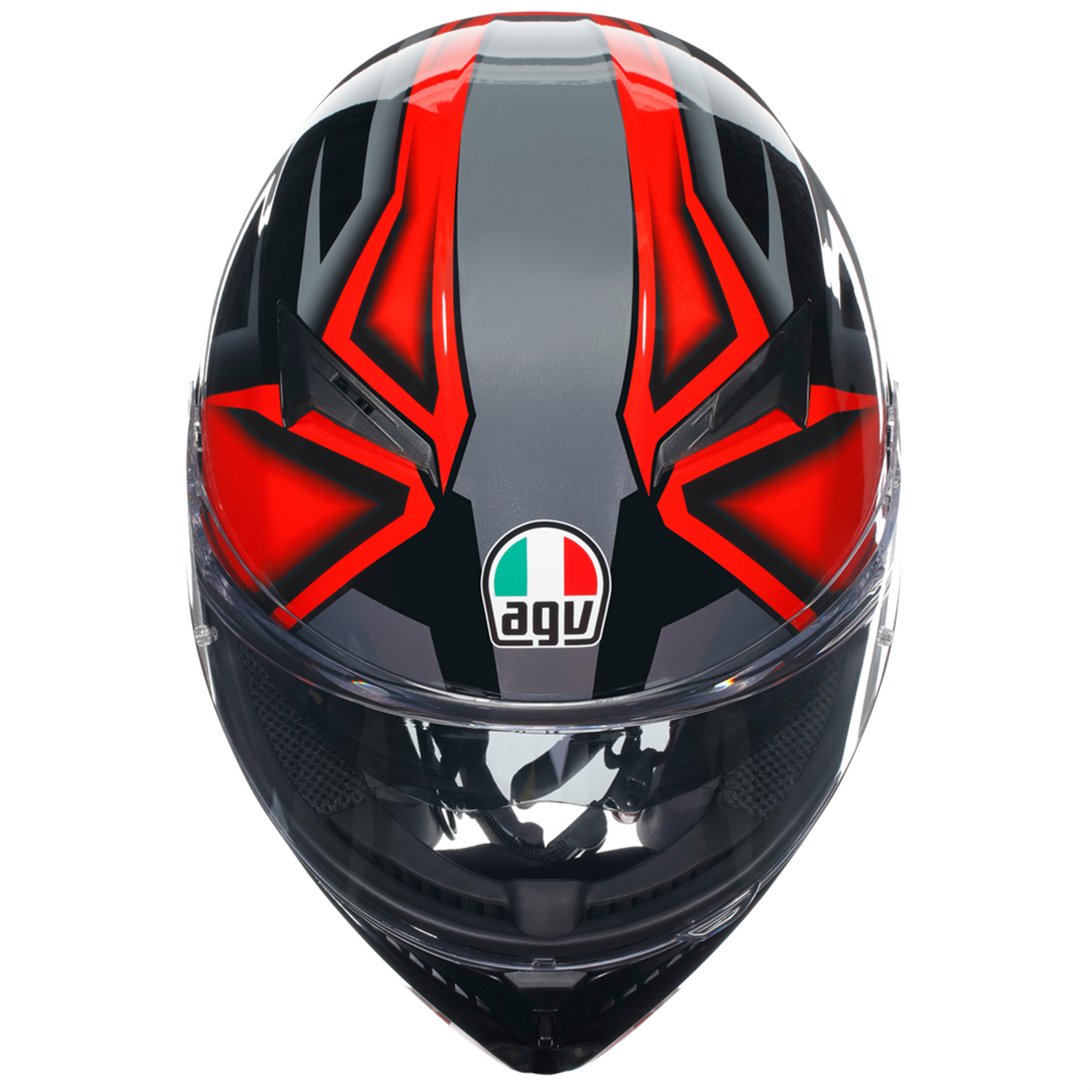 agv k5 hurricane red K-5 S TEMPEST BLACK/RED HELMET - Motorcycle Helmets Collarbone safe profile Agv K5s Agv K5 Red