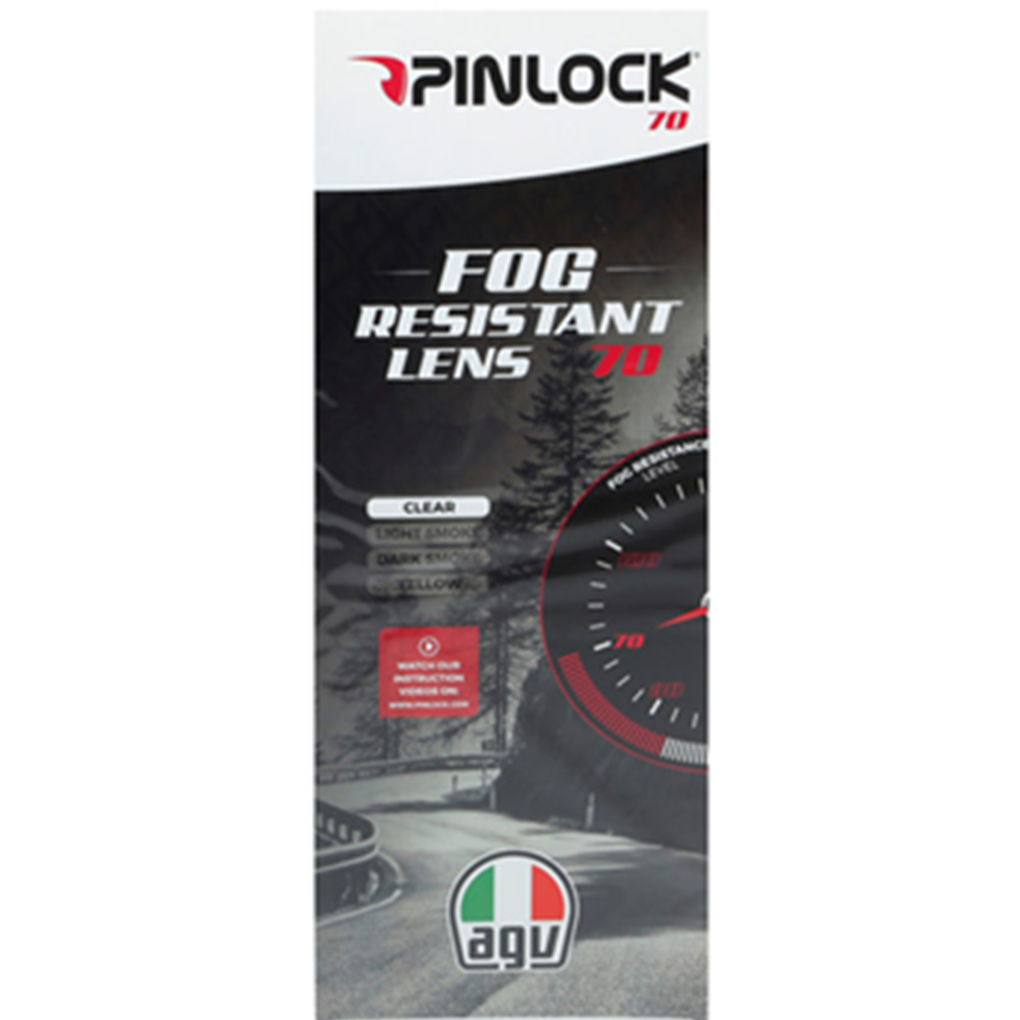 AGV GT4 Max Vision Pinlock Lens - 70 (K5-S, K3 SV-S, K1-S) – Gear ...