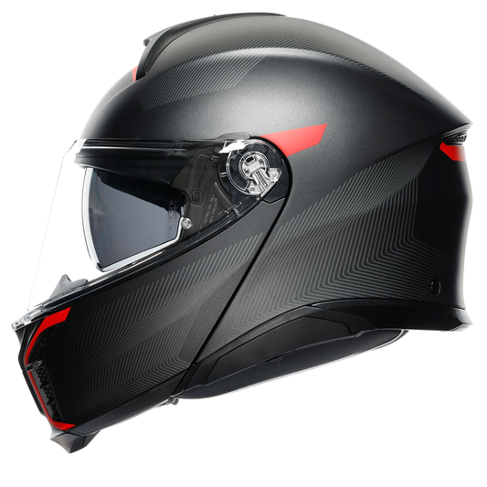 AGV Tour Modular - Frequency Matt Gun/Red
