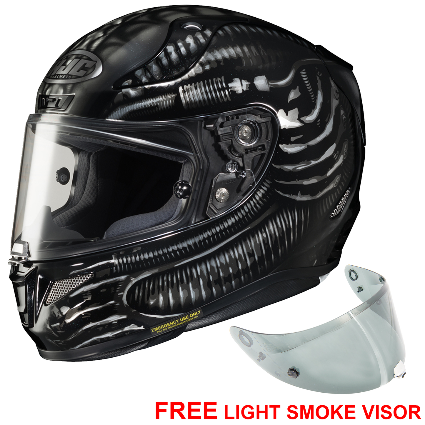 HJC RPHA 11 - Aliens Fox - Includes Free Light Smoke Visor