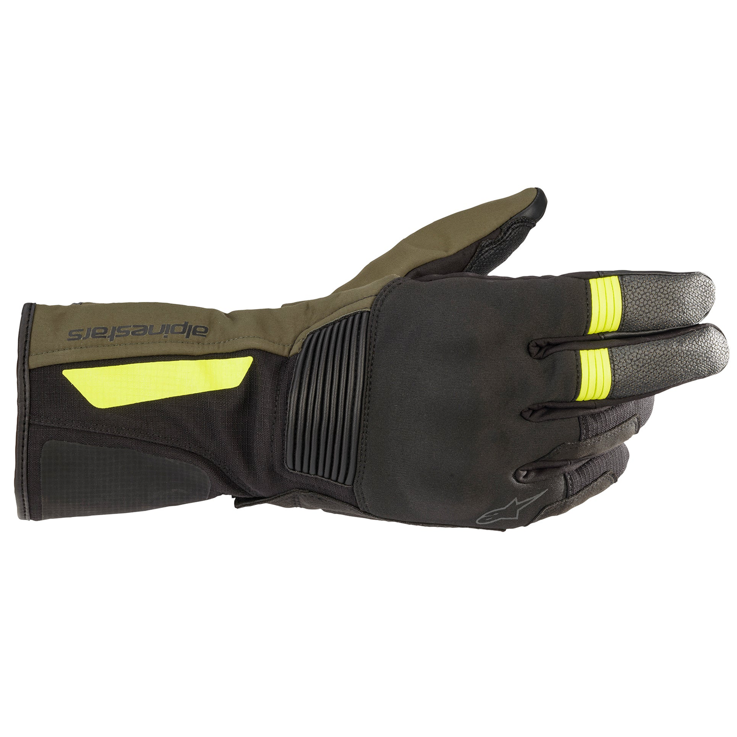 Alpinestars Denali Aerogel Drystar Gloves-Blk/Forest/Flo Yel