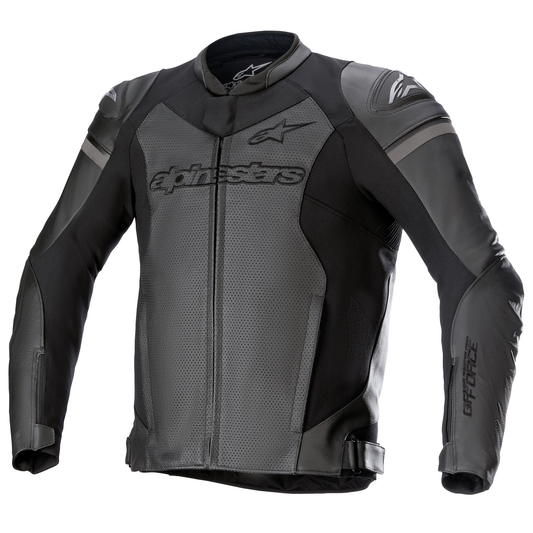 Alpinestars GP Force Airflow Leather Jacket - Black/Black
