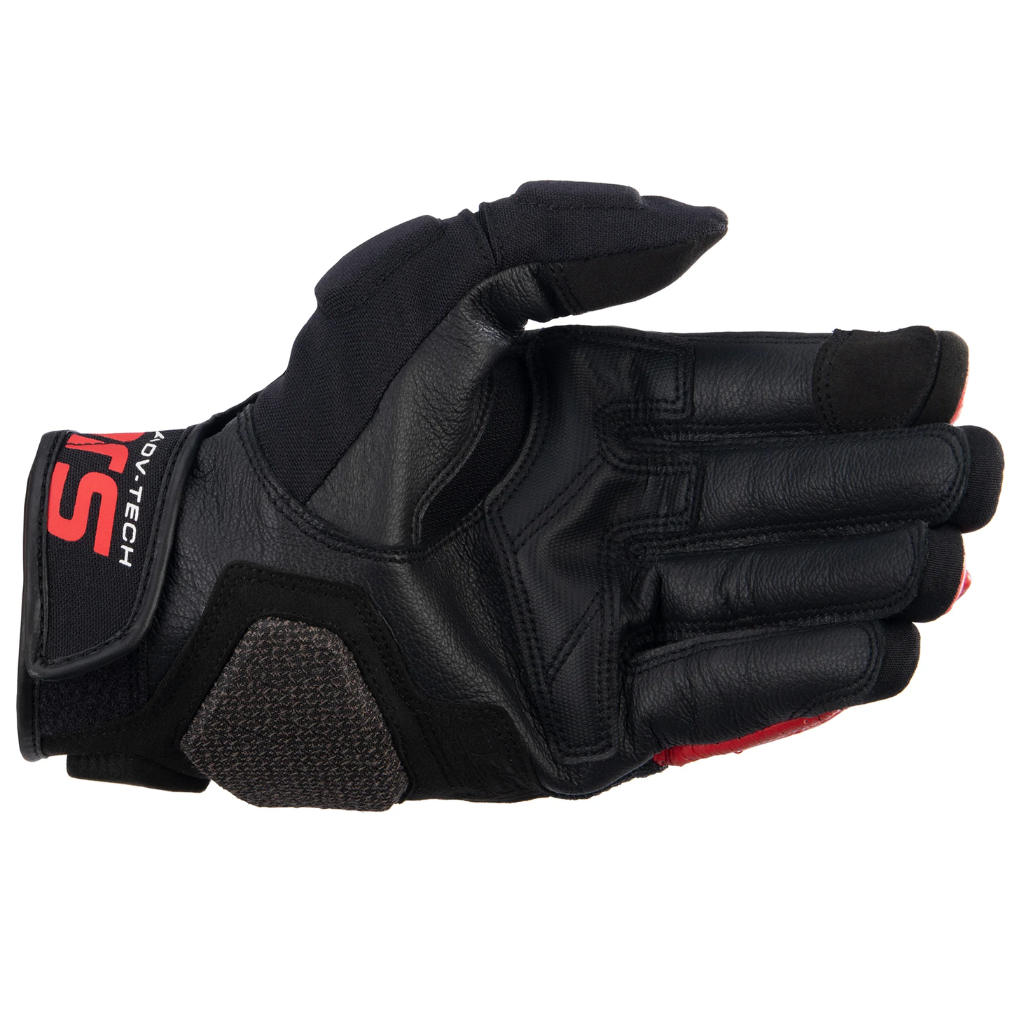 Alpinestars Halo Leather Gloves - Black/White/Bright Red