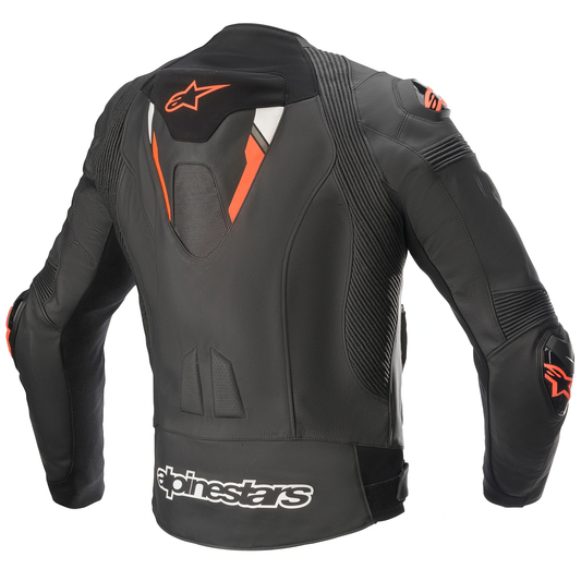 Alpinestars Missile V2 Ignition Leather Jacket - Black/Red Flo