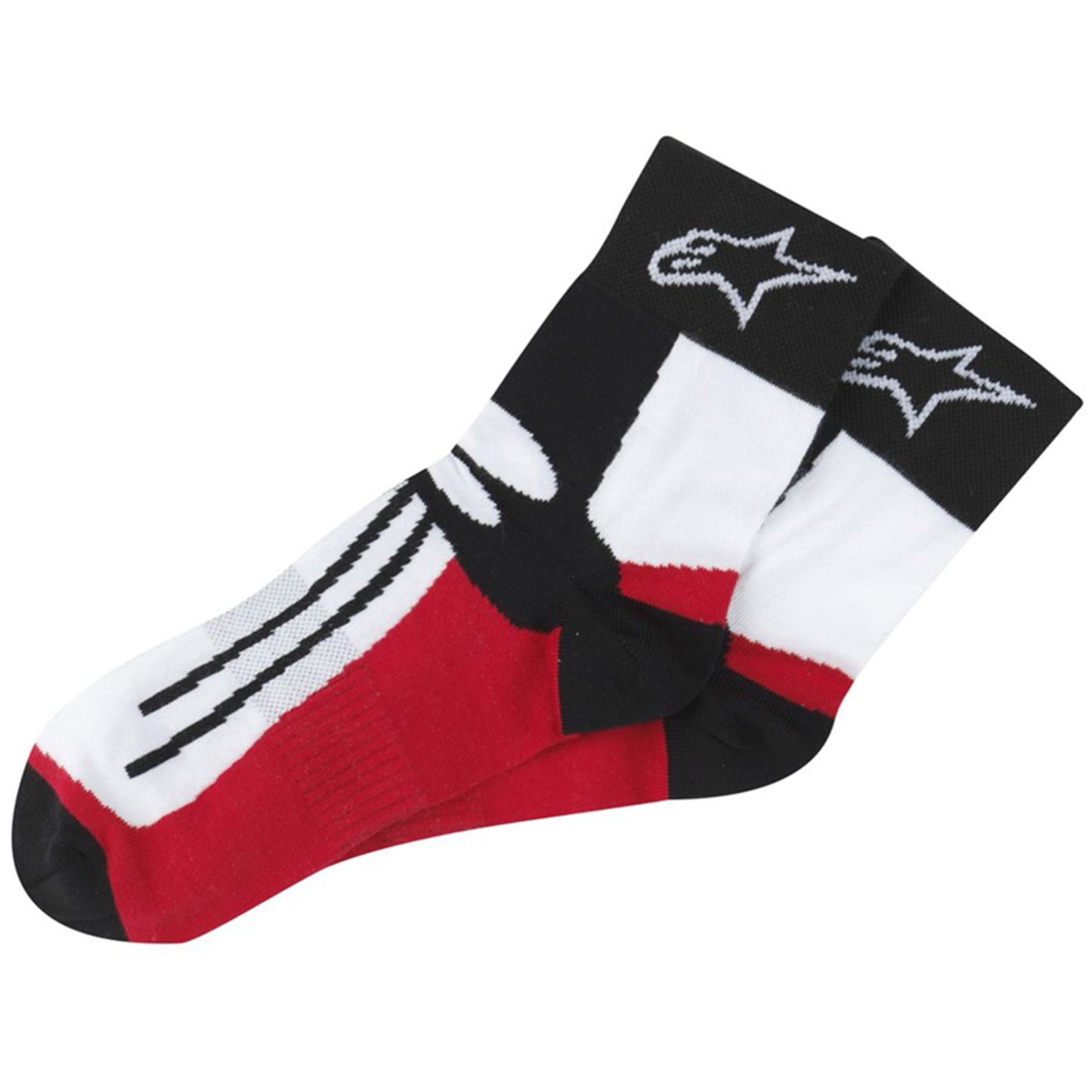 Alpinestars Racing Road Short Socks - Black/Red