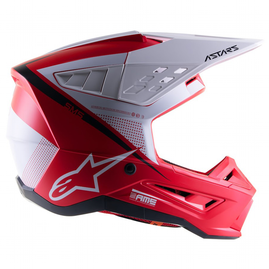 Alpinestars S-M5 Rayon - Bright Red/White Matt