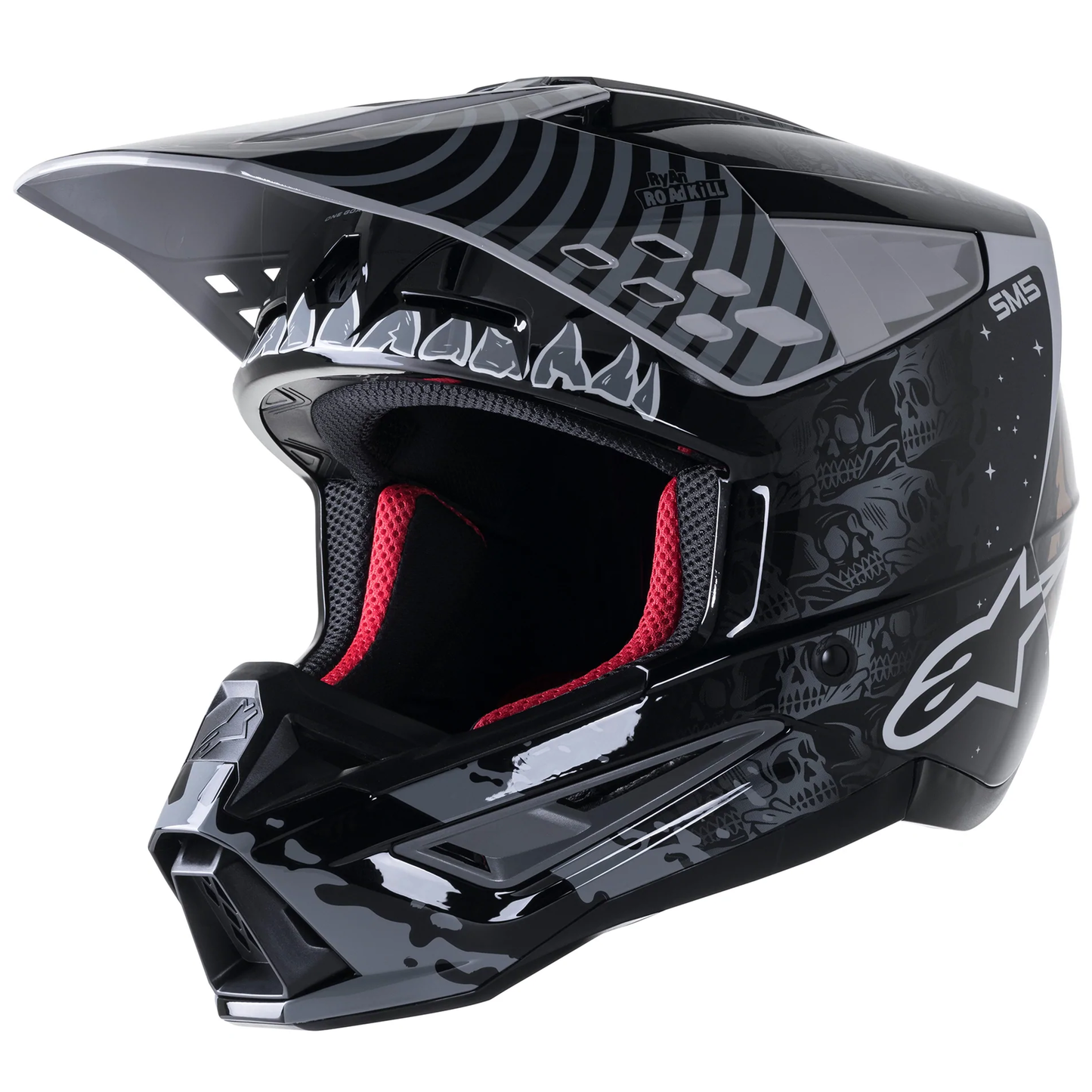 Alpinestars S-M5 Solar Flare - Black/Grey/Gold Glossy