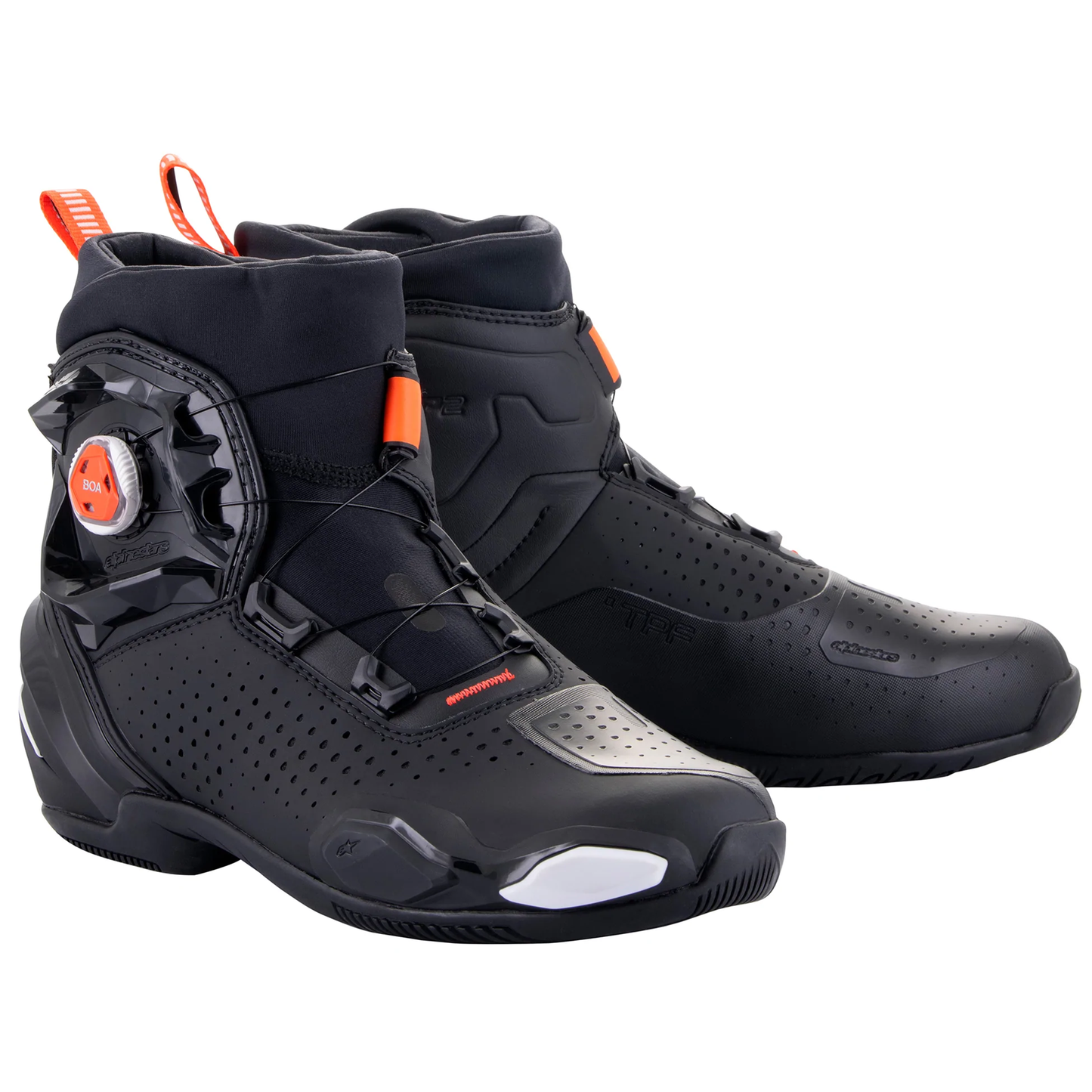 Alpinestars SP-2 Riding Shoes - Black/White/Flo Red