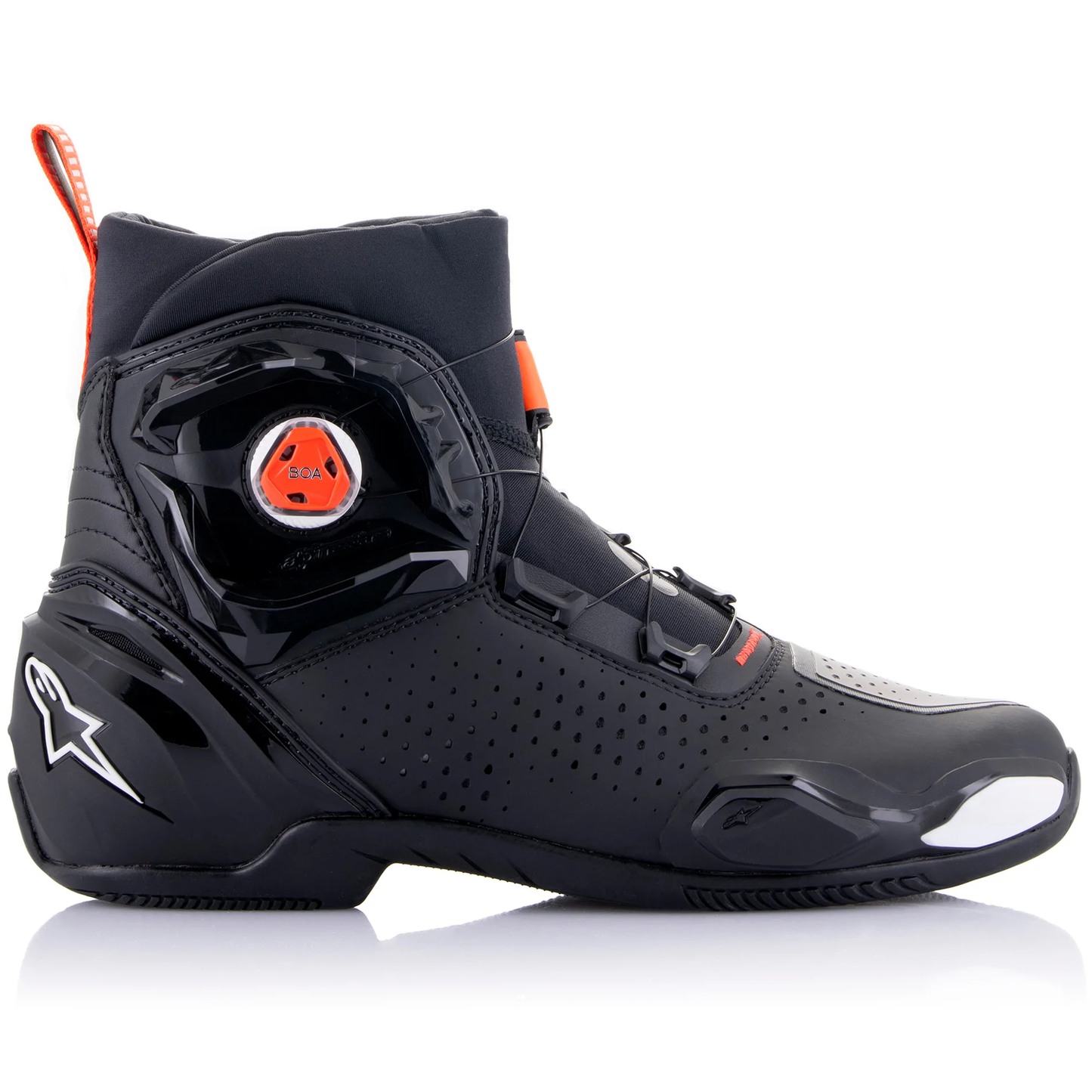 Alpinestars SP-2 Riding Shoes - Black/White/Flo Red