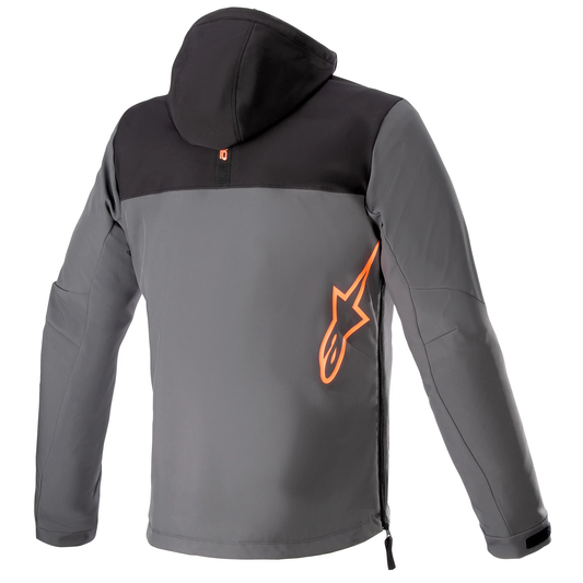 Alpinestars Sherpa Hoodie - Black/Tar Grey/Flo Red