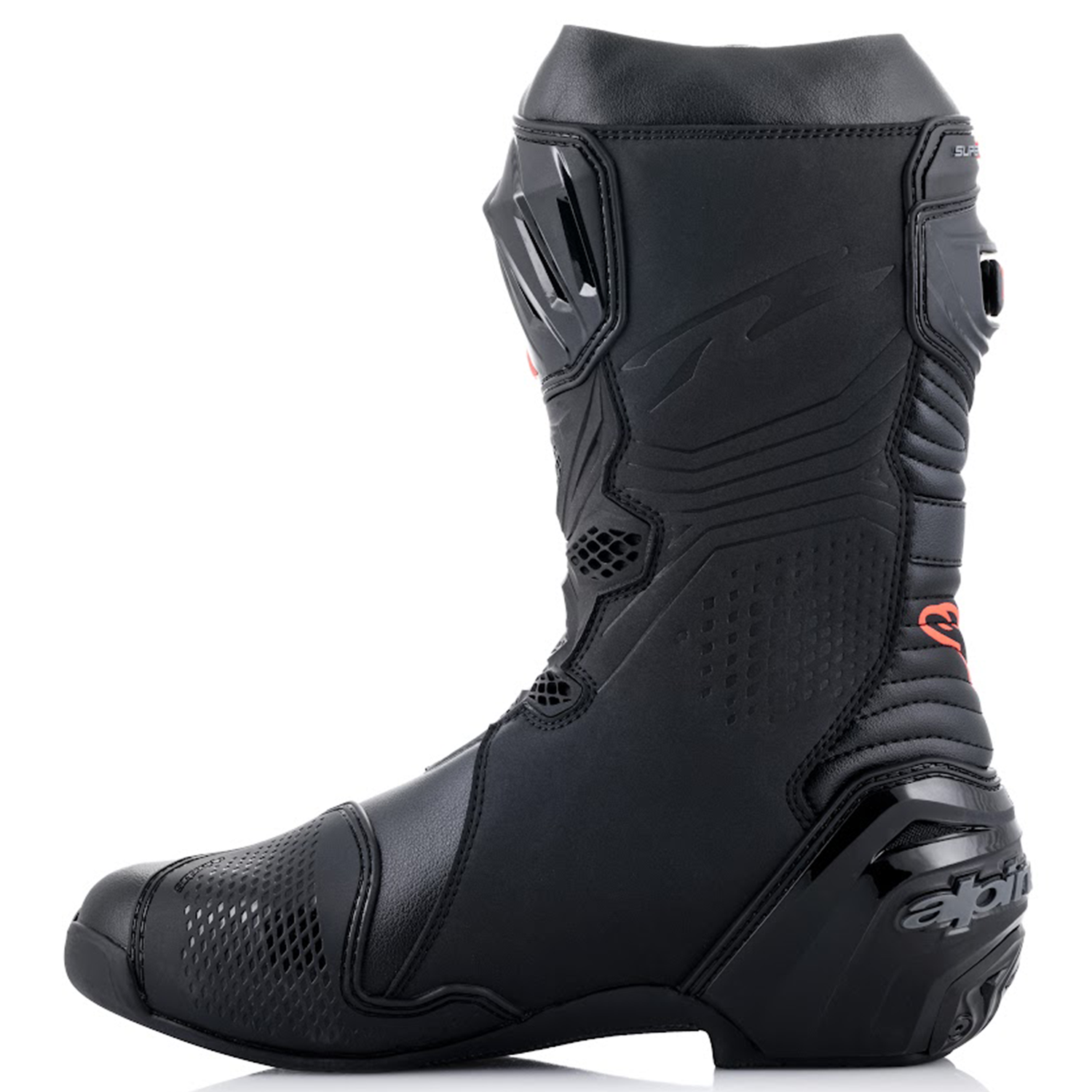 Alpinestars Supertech R Motorcycle Boots Black White Red Yellow Flo Gear Change Online