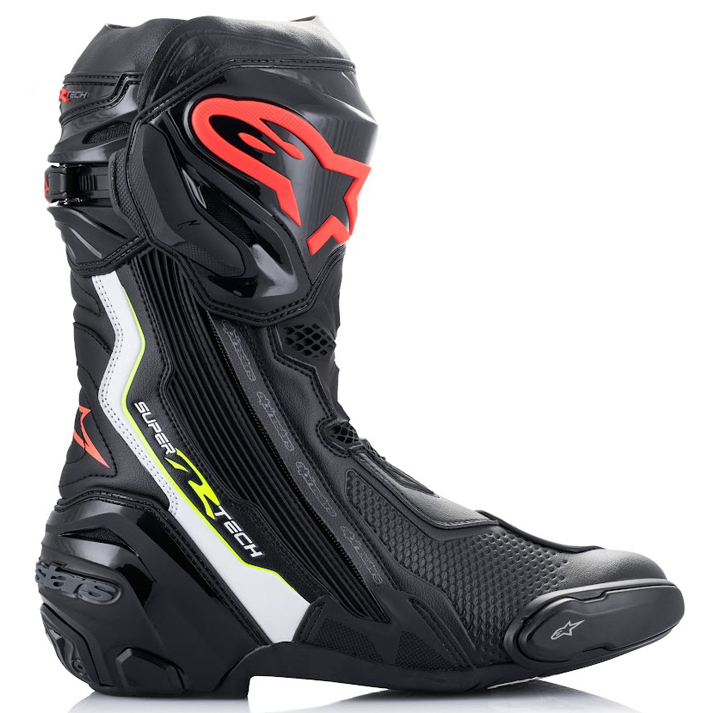 Alpinestars Supertech R Boots (2021) - Blk/Whi/Red F/Yellow F