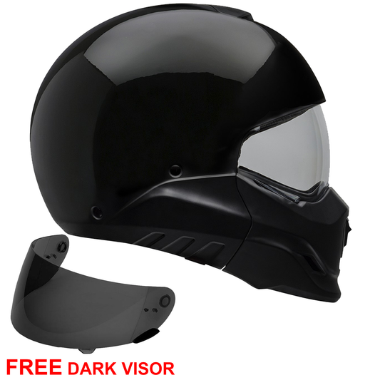 Bell Broozer - Solid Black - Includes Dark Visor