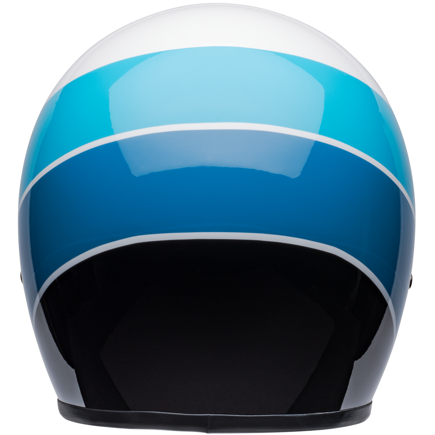 bell custom 500 helmet retro blue Bell Custom 500 Riff Gloss White/Blue Motorcycle Helmet – Gear Change Online
