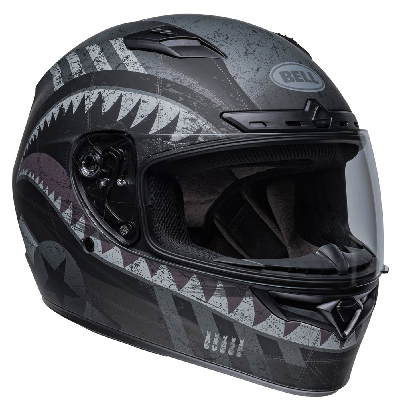 Bell Qualifier DLX Mips - Devil May Care Matt Black/Grey - Includes Transitions Visor