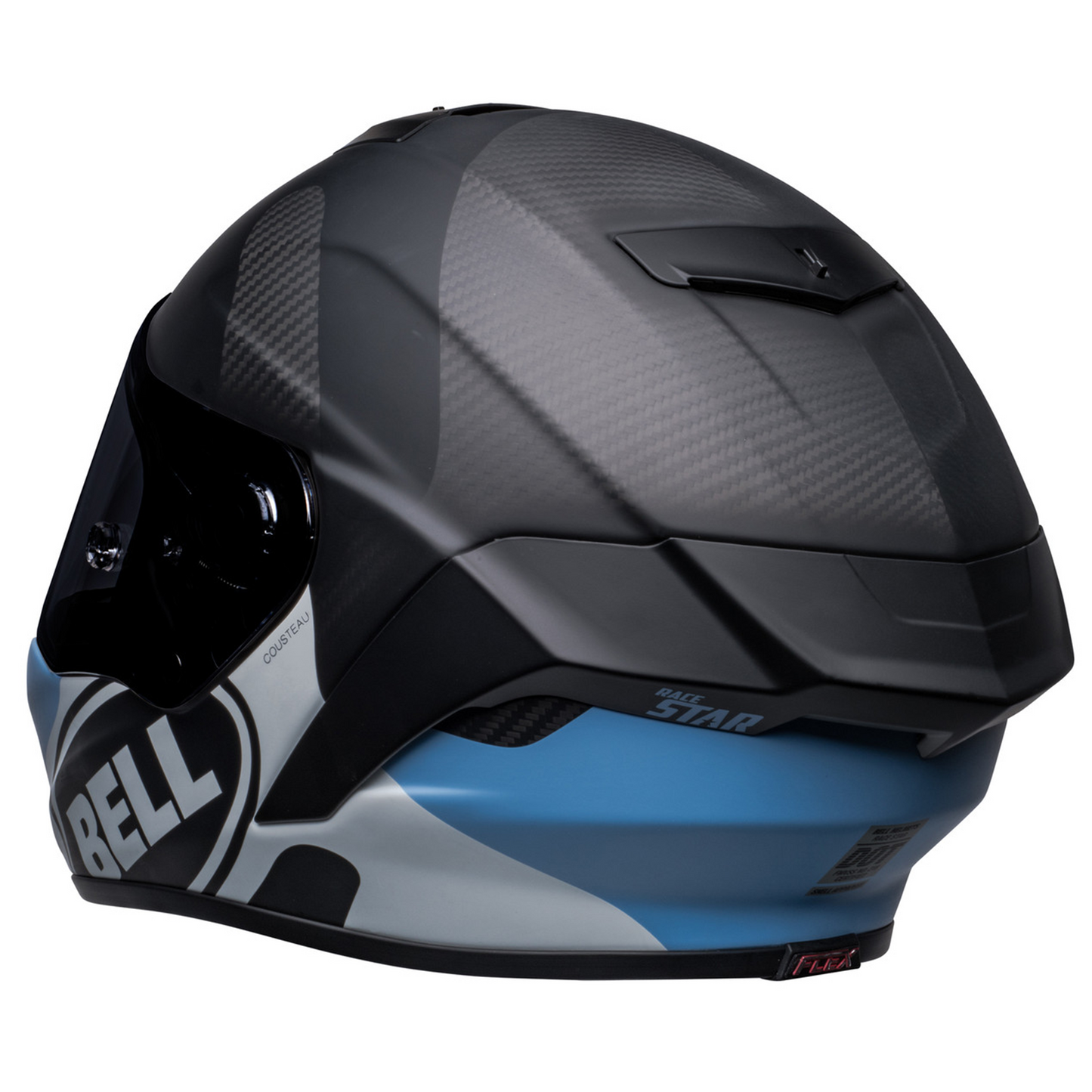 Bell Race Star Flex DLX - Hello Cousteau Algae Matt Black/Blue - Protint Visor