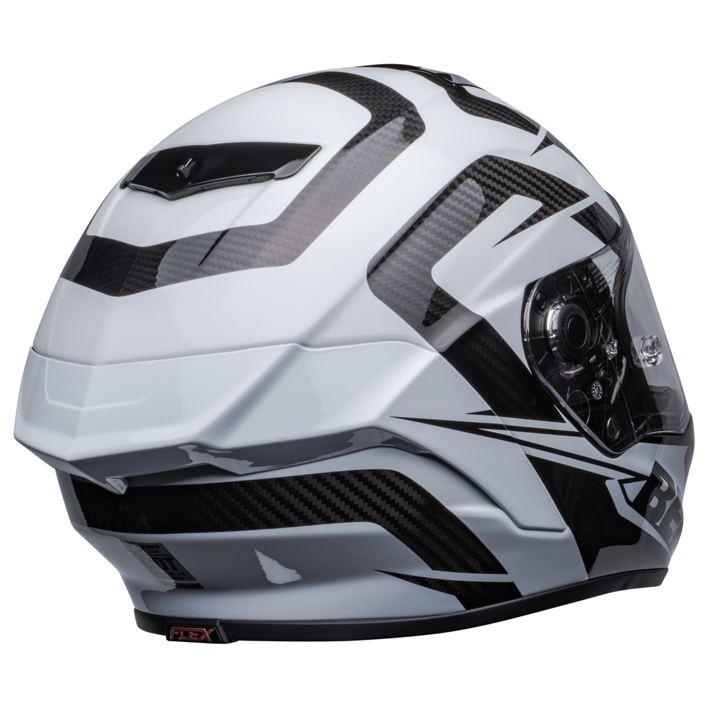 Bell Race Star Flex DLX - Labyrinth Gloss White/Black - Protint Visor