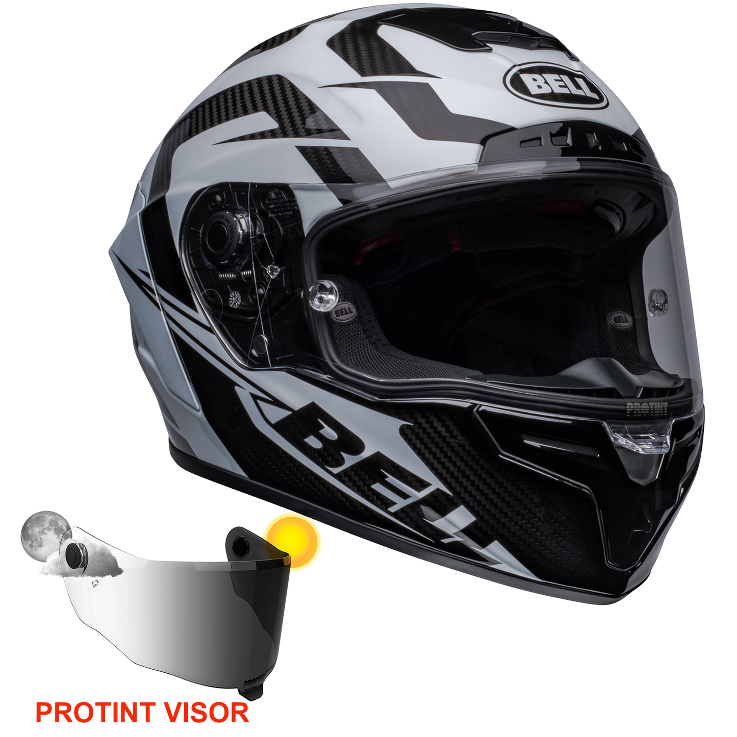 Bell Race Star Flex DLX - Labyrinth Gloss White/Black