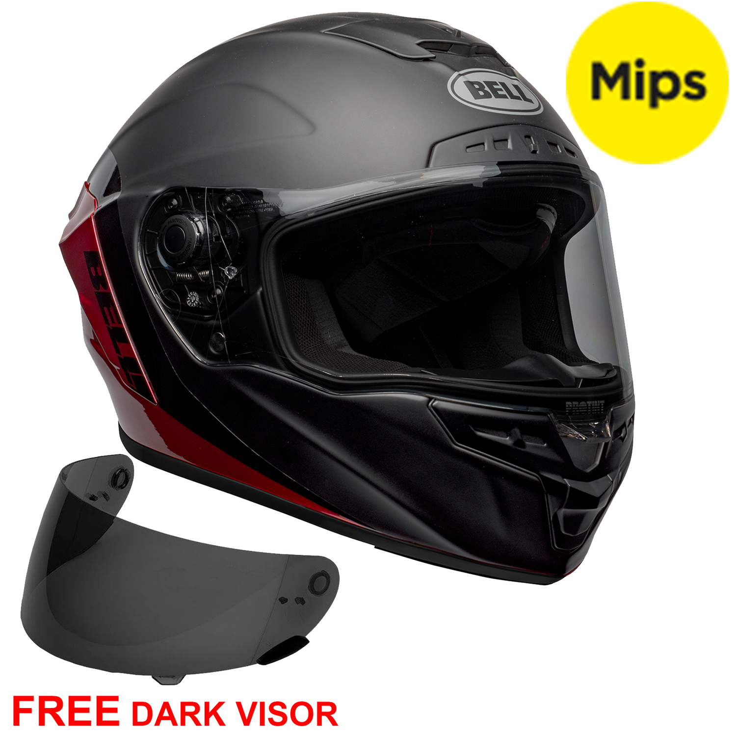 Bell Star Helmet Tinted Visor Bell Star DLX MIPS Shockwave
