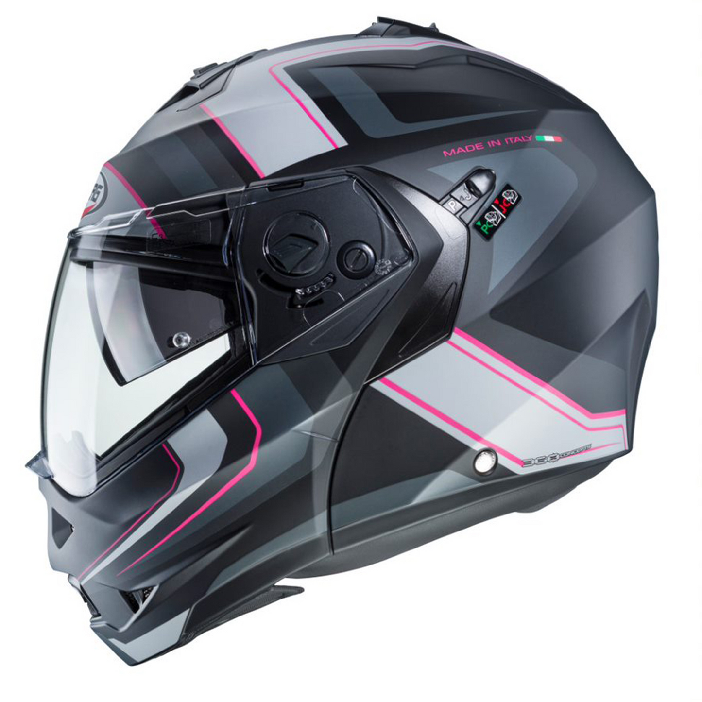 Caberg Duke II - Tour Matt Black/Pink/Anthracite/Silver