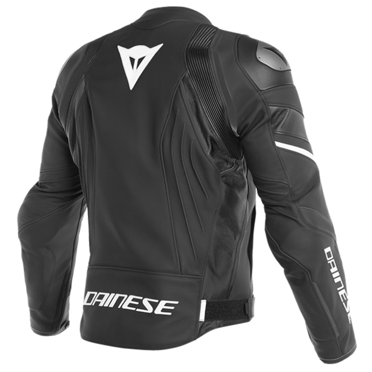 Dainese Avro 4 Leather Jacket - Matt Black/White (22A)