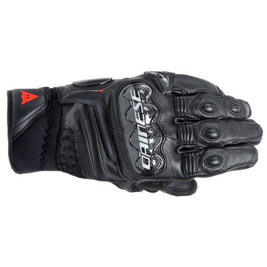 Dainese Carbon 4 Short Leather Gloves - Black