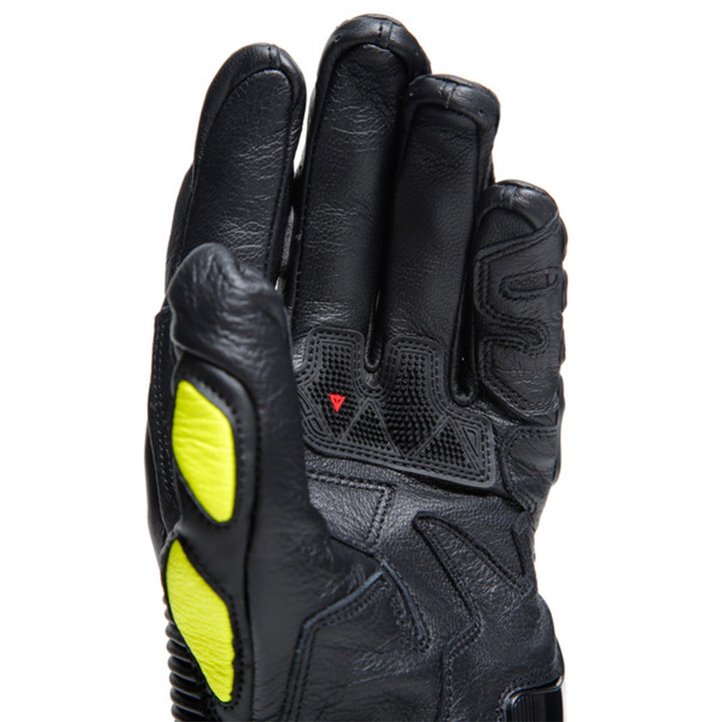 Dainese Druid 4 Leather - Black/Charcoal Grey/Flo Yellow