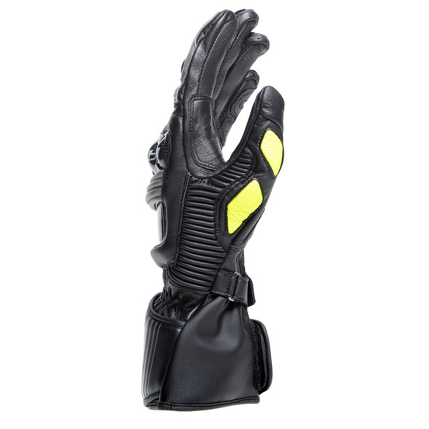 Dainese Druid 4 Leather - Black/Charcoal Grey/Flo Yellow