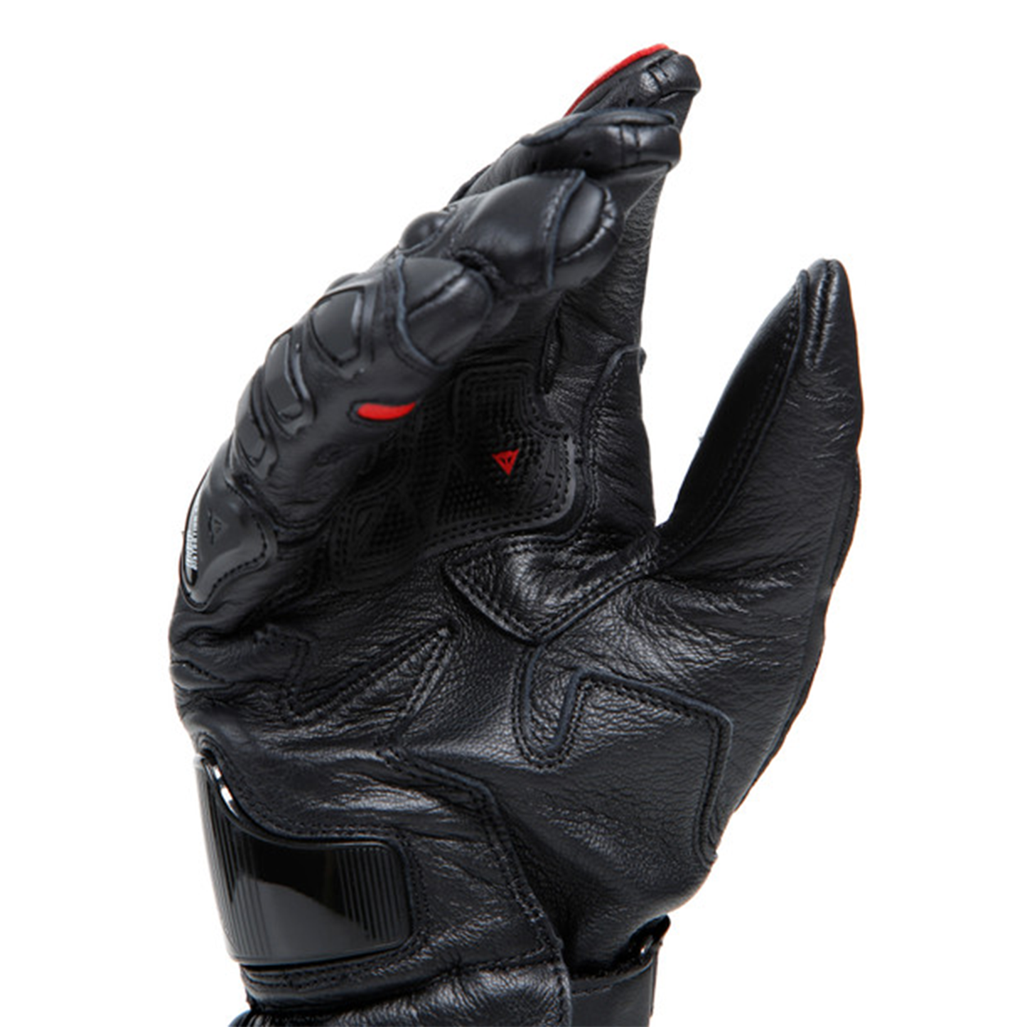 Dainese Druid 4 Leather - Black/Lava Red/White