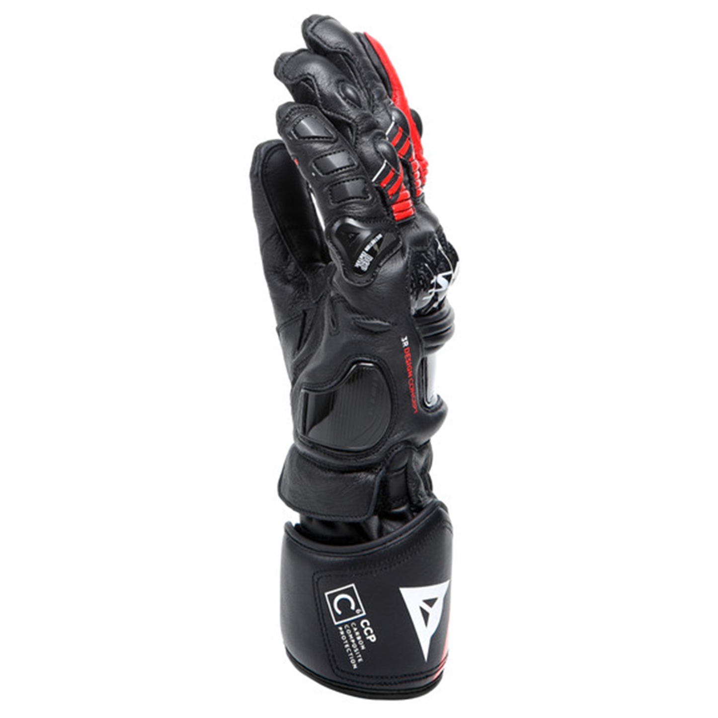 Dainese Druid 4 Leather - Black/Lava Red/White