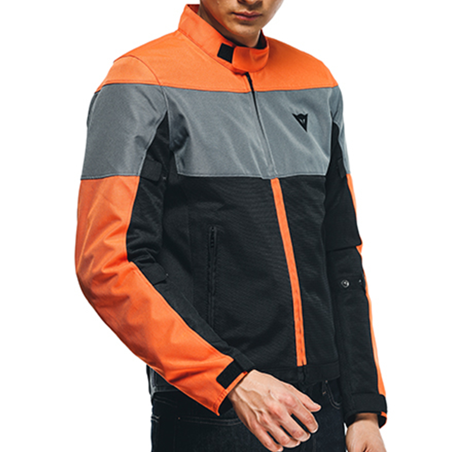 Dainese Elettrica Air Tex Jacket - Black/Flame Orange/Charcoal Dainese Elettrica Air Tex Jacket - Black/Flame Orange/Charcoal