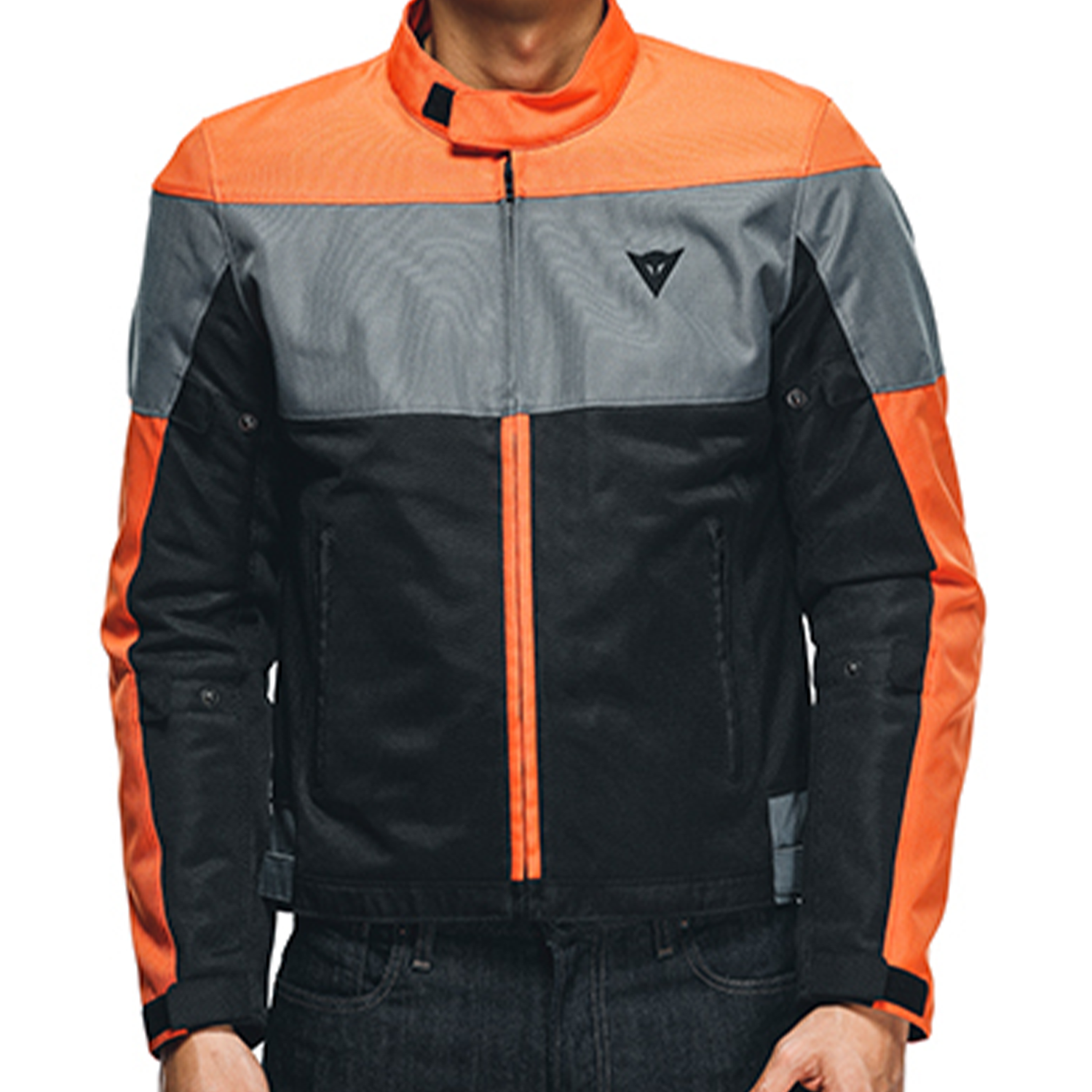 Dainese Elettrica Air Tex Jacket - Black/Flame Orange/Charcoal Dainese Elettrica Air Tex Jacket - Black/Flame Orange/Charcoal
