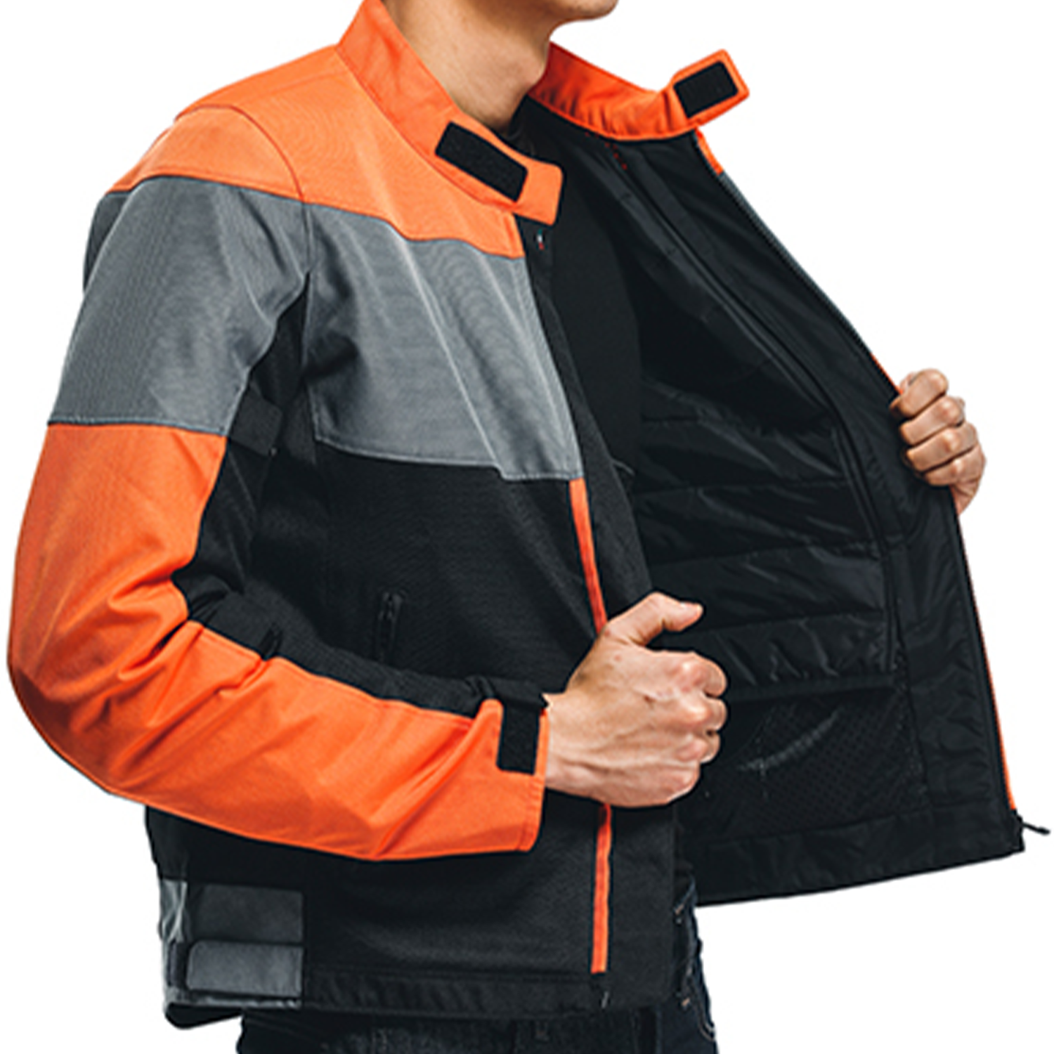 Dainese Elettrica Air Tex Jacket - Black/Flame Orange/Charcoal Dainese Elettrica Air Tex Jacket - Black/Flame Orange/Charcoal
