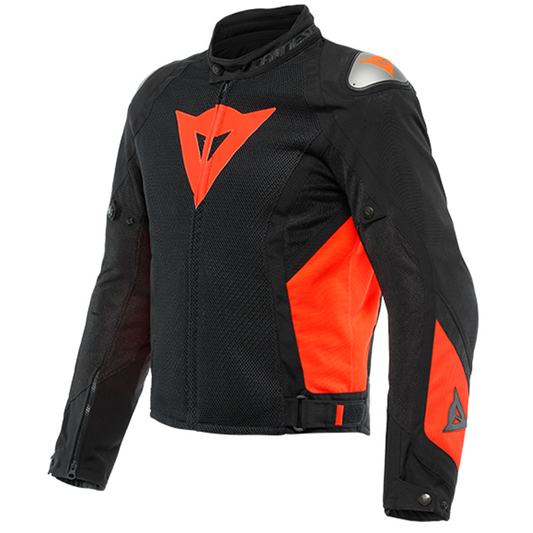 Dainese Energyca Air Tex Jacket - Black/Flo Red