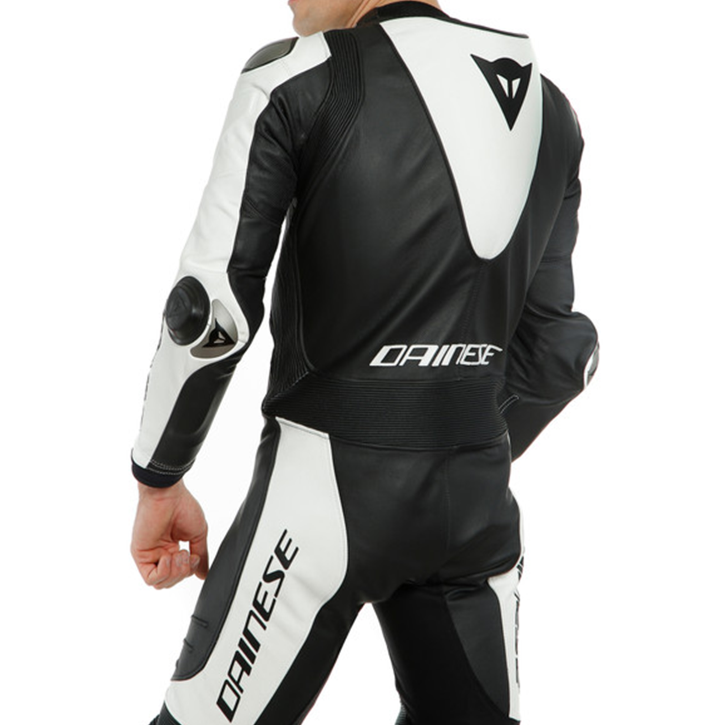 Dainese Laguna Seca 5 1 Piece Perf Leather Suit - Black/White