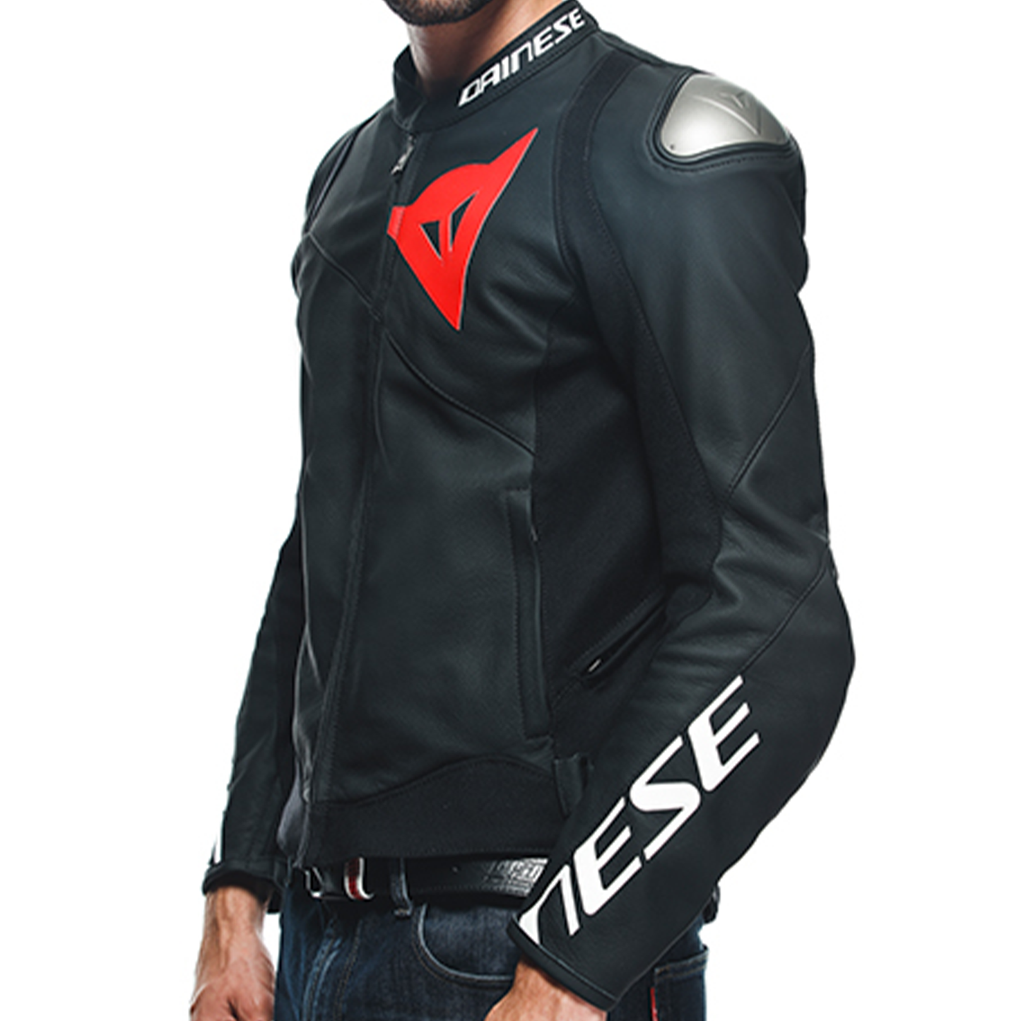 Dainese Sportiva Leather Jacket - Matt Black