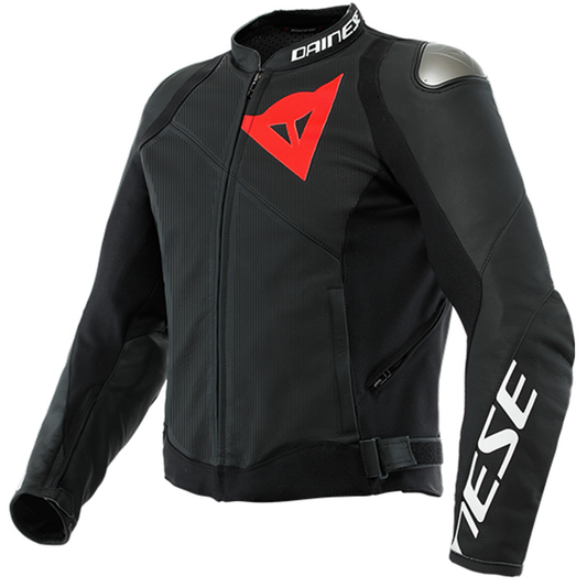 Dainese Sportiva Leather Jacket - Matt Black