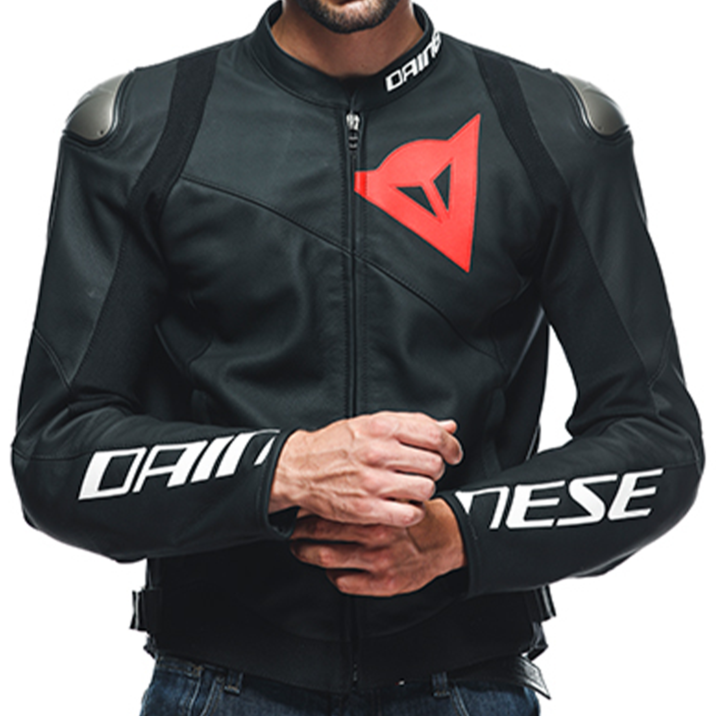 Dainese Sportiva Leather Jacket - Matt Black