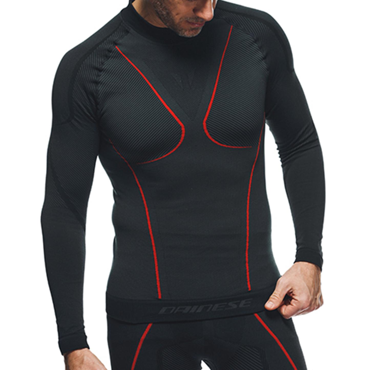 Dainese Thermo Long Sleeve - Black/Red (606)