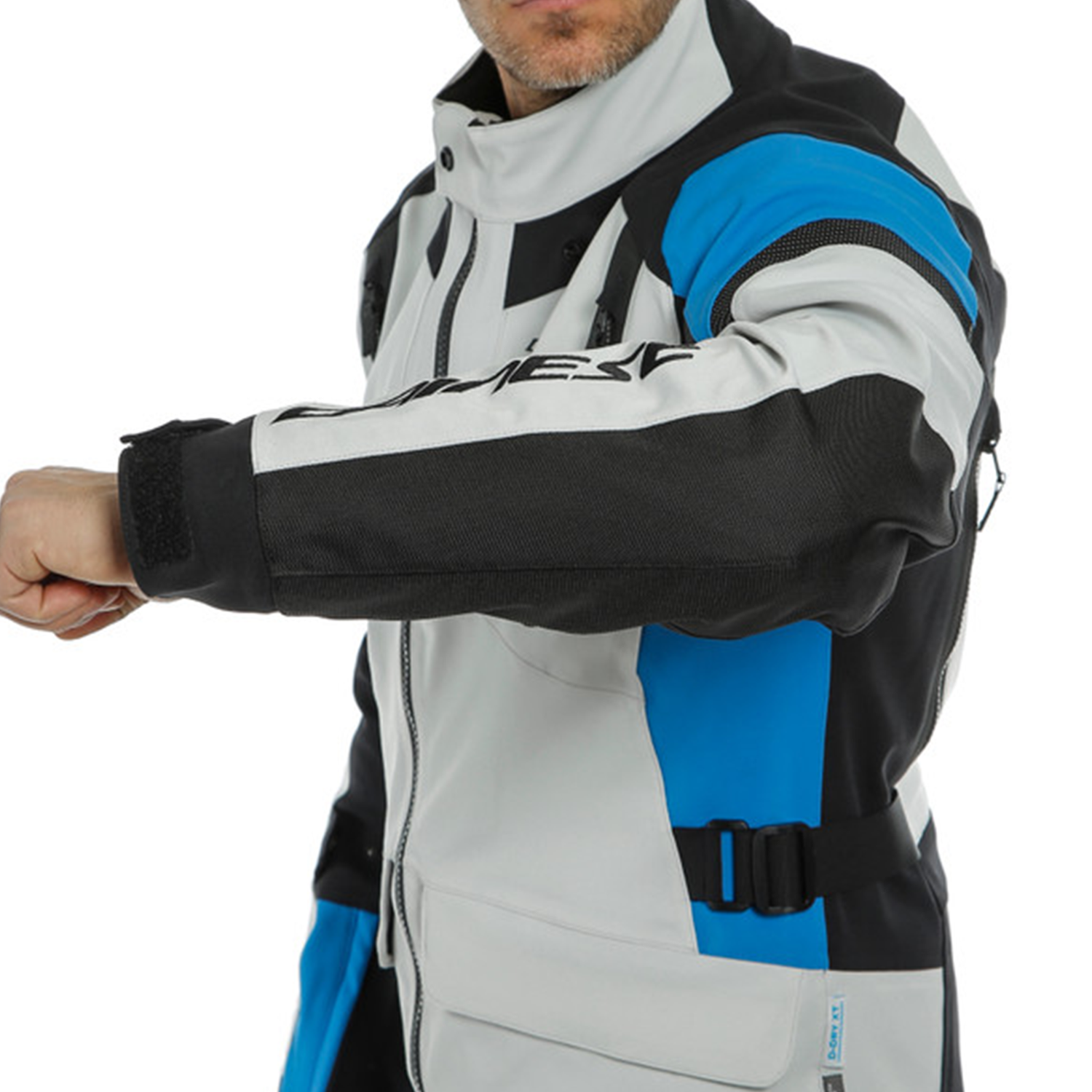 Dainese Dainese Tonale D-Dry Jacket - Glacier Grey/Performance Blue/Black - Rear View