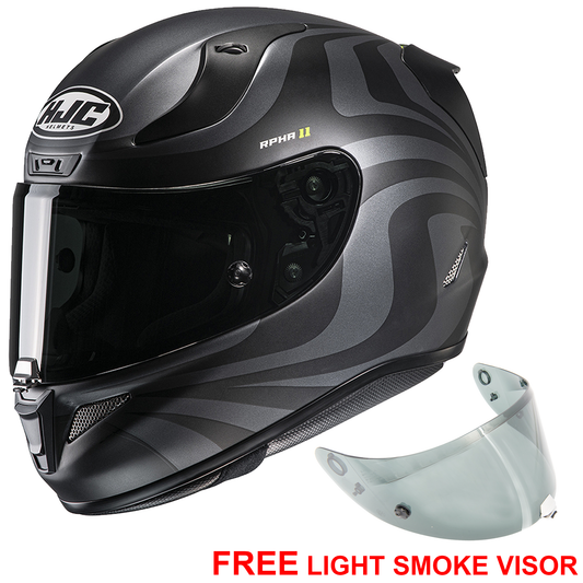 HJC RPHA 11 - Eldon Black Grey Yellow - Includes Free Light Smoke Visor