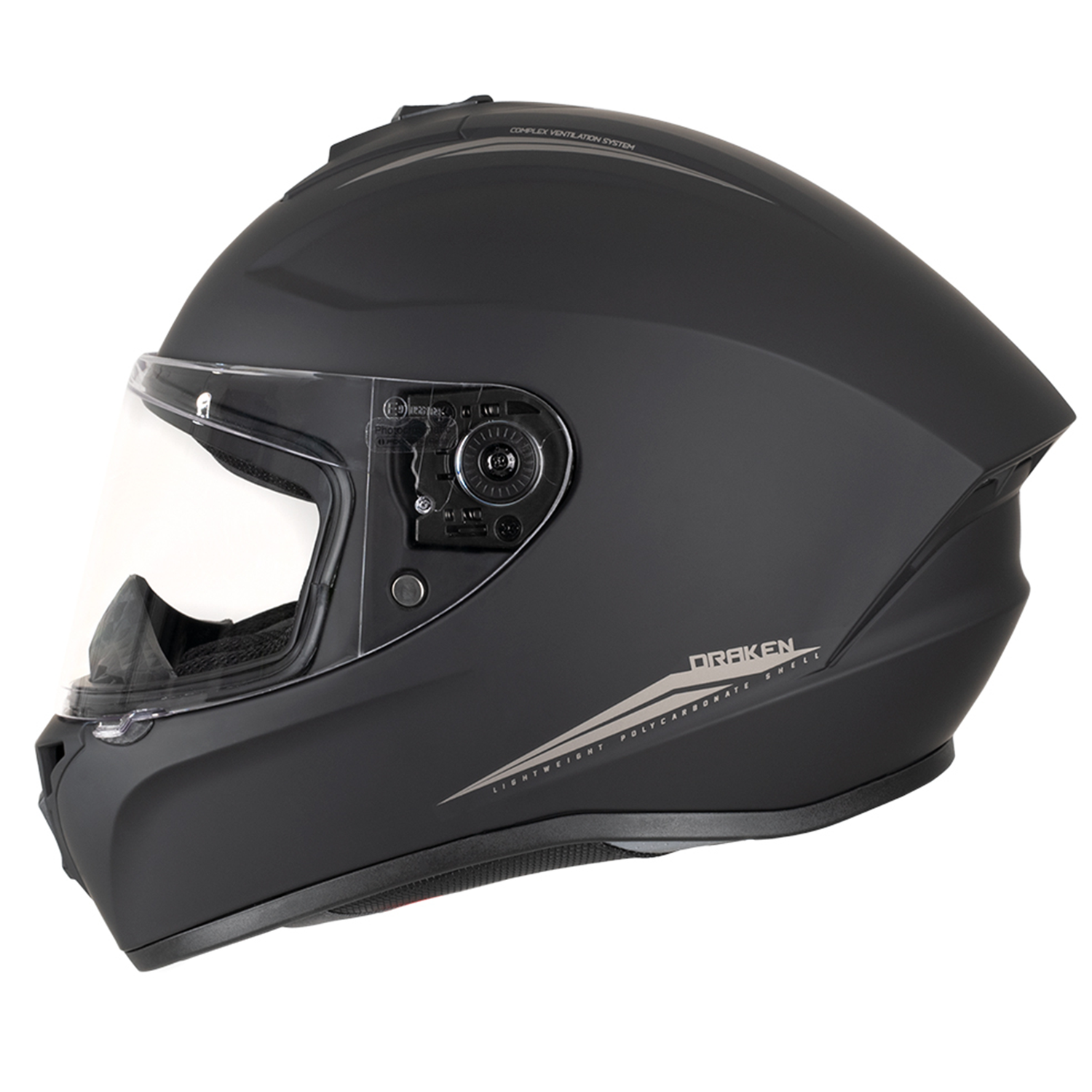 MT, Draken Full Face Helmet Matt Black