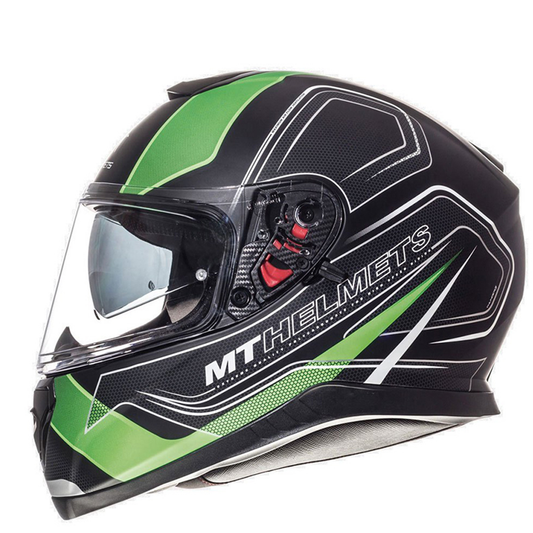 MT Thunder 3 Trace - Matt Black/Green