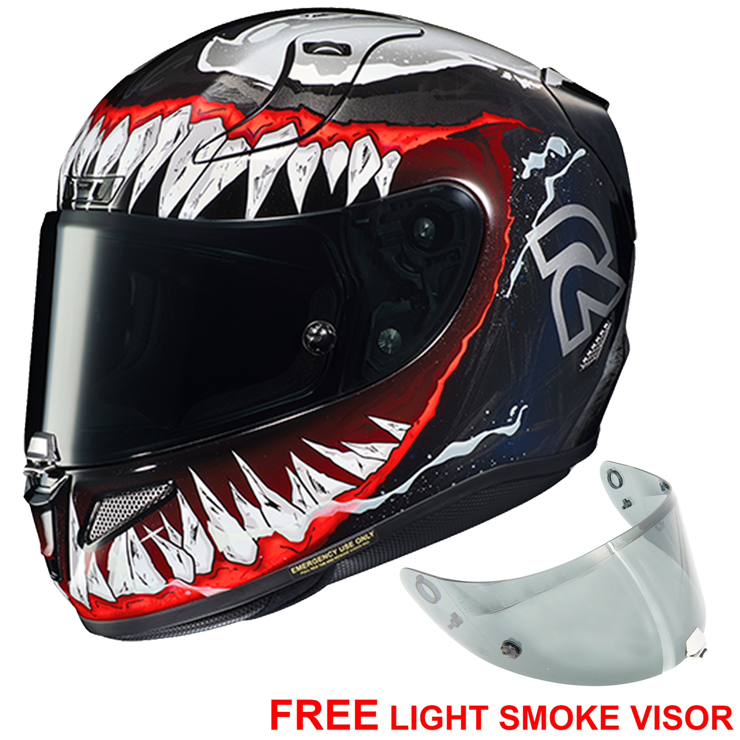 HJC RPHA 11 - Venom 2 - Includes Free Light Smoke Visor