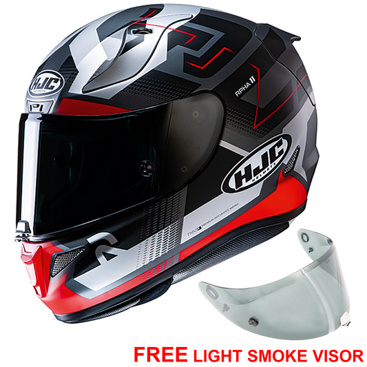 HJC RPHA 11 - Nectus Red - Includes Free Light Smoke Visor