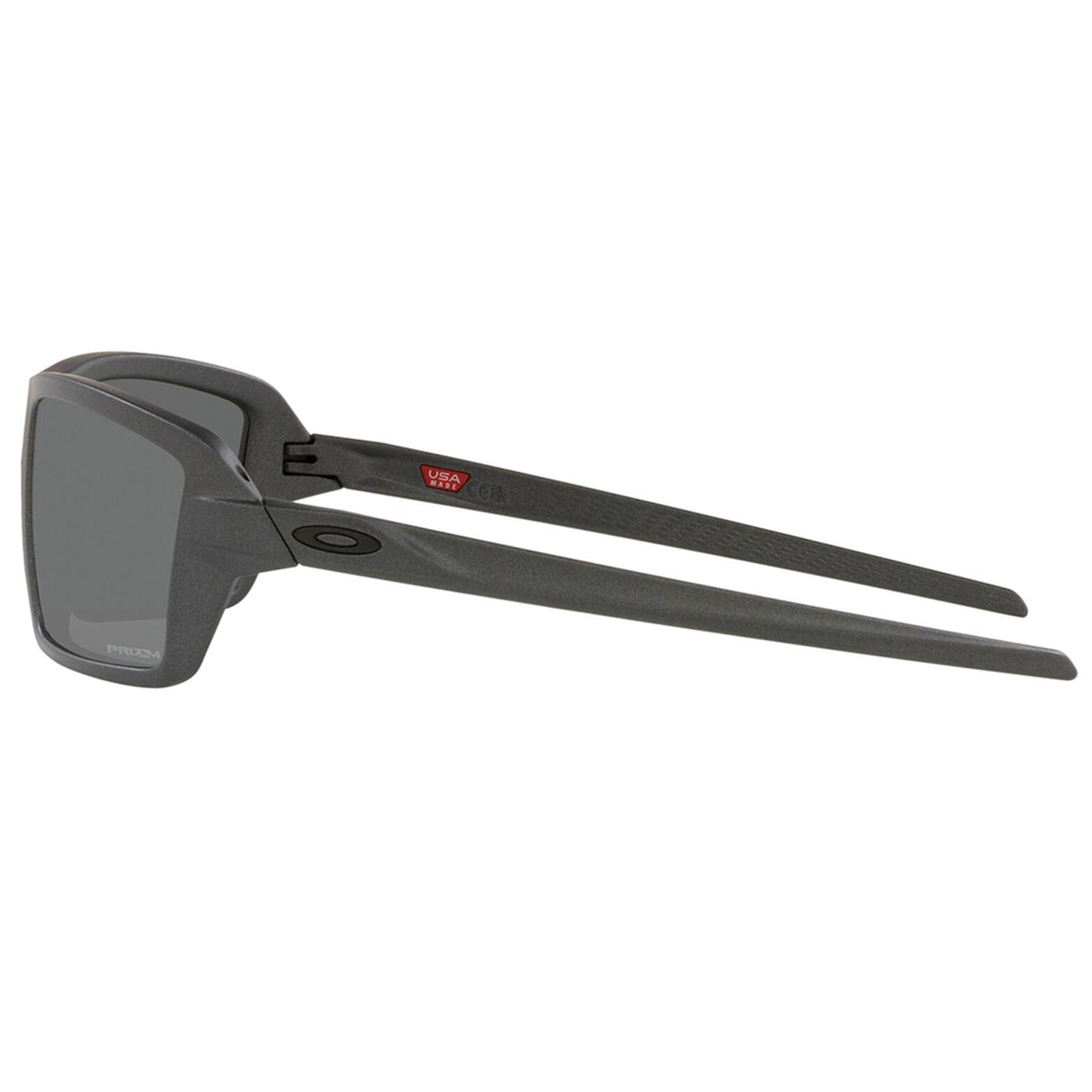 Oakley Cables Sunglasses (Steel) Prizm Black Lens - Free Case